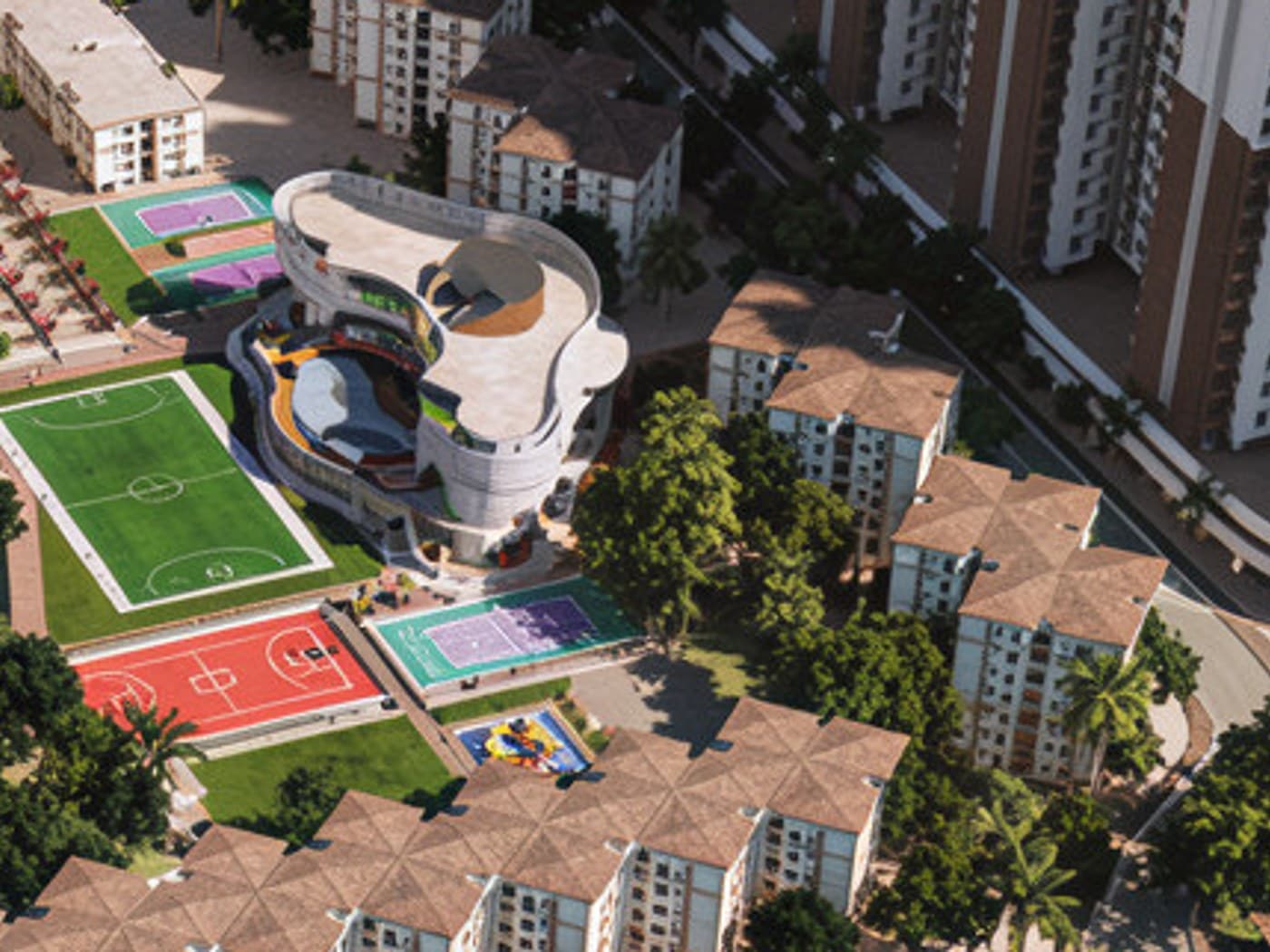 The newly opened clubhouse at Lodha Premier Dombivli Manpada