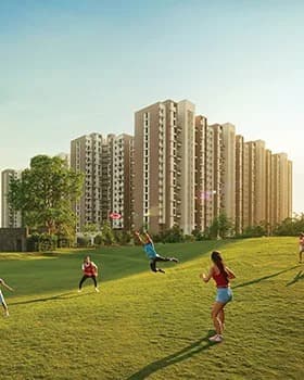 Exterior Views — Tower cluster and township exteriors