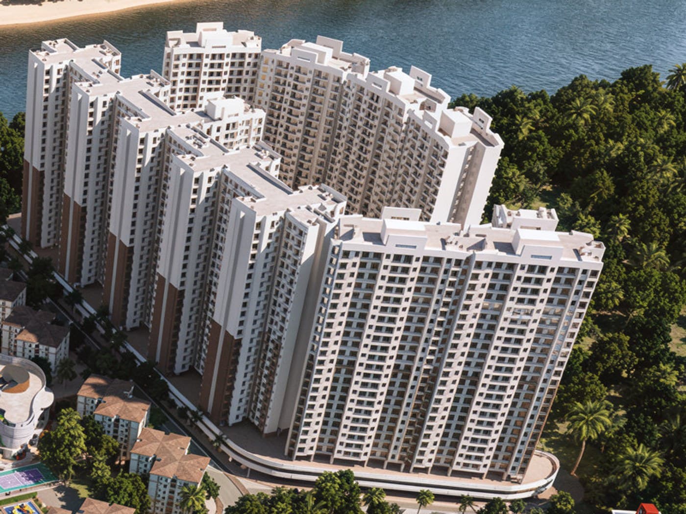 Lodha Premier Dombivli Manpada township elevation